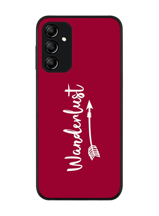 Stylizedd Rugged Black edge case for Samsung Galaxy A14 4G/5G Slim fit Soft Case Flexible Rubber Edges Anti Drop TPU Gel Thin Cover - Wanderlust - Image 1