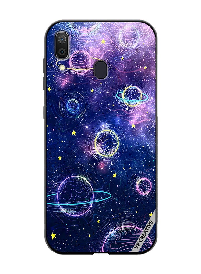 VR CREATIVE Protective Case Cover For Samsung Galaxy A30 Galaxy Design Multicolour - Image 1