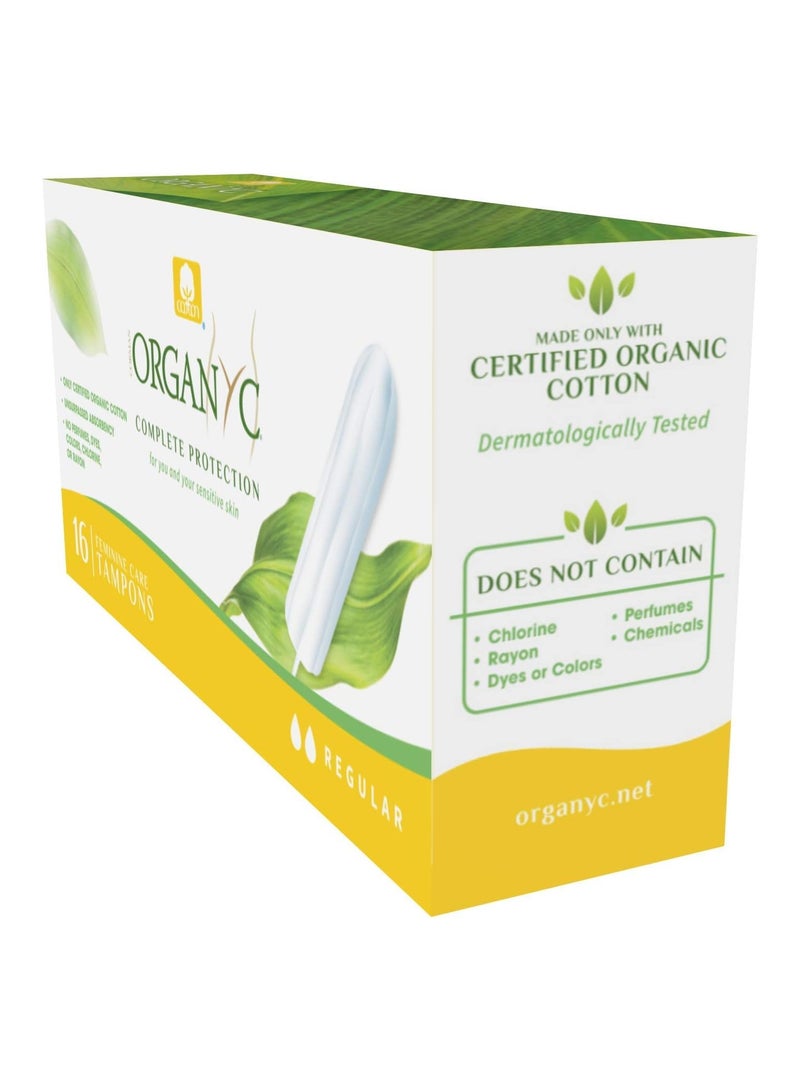 أورجانيك سدادات قطنية للنساء توفر حماية كاملة من قطن عضوي وتدفق طبيعي بمقاس عادي من 16 قطعة من اورجانيك - عبوة من قطعة عدد 1 - Image 3