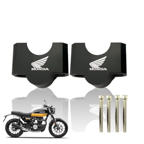 MOTO GENIUS Adjustable Handle Riser for Honda CB Motorbike | Enhances Comfort and Control | Height Riser Clamp Compatible with Honda CB 350 / RS350 / Hornet Motorbike - Image 1