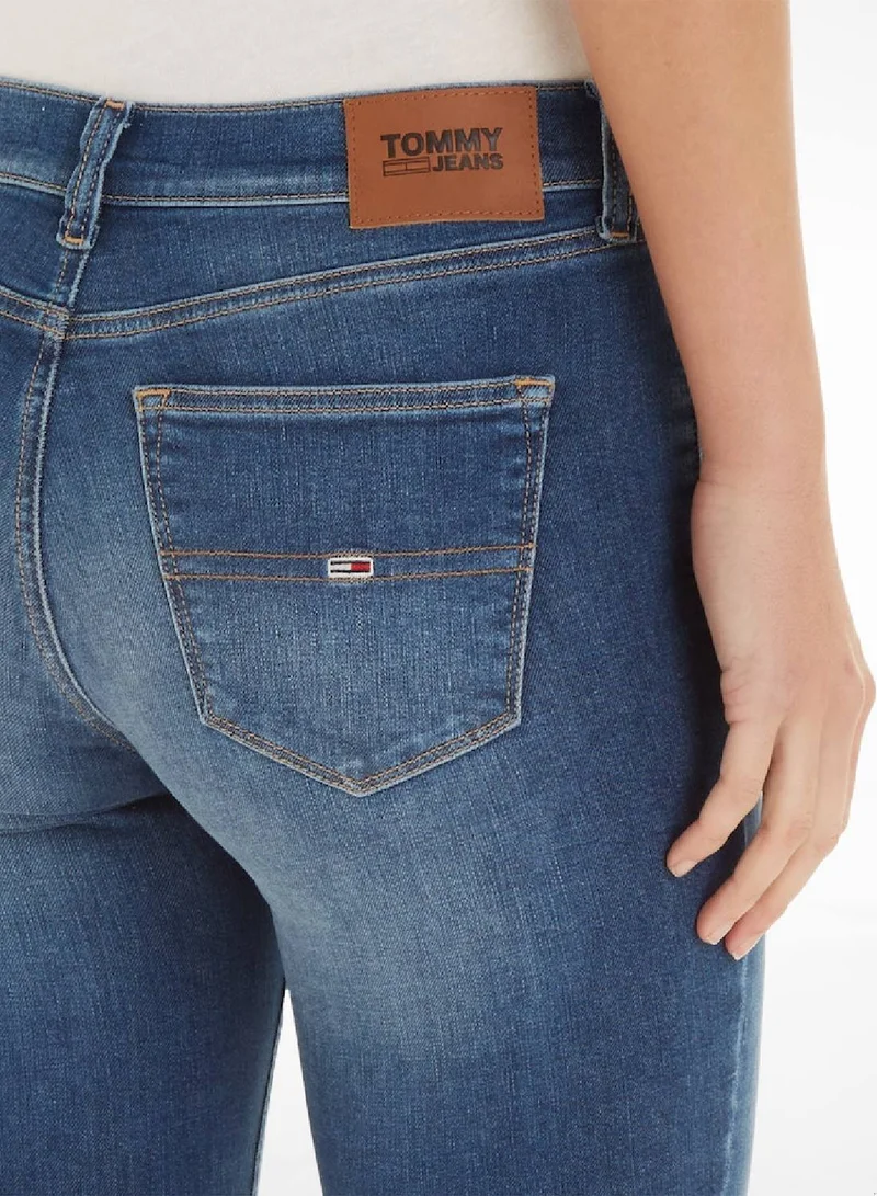 TOMMY JEANS Nora Mid Rise Skinny Fit Faded Jeans