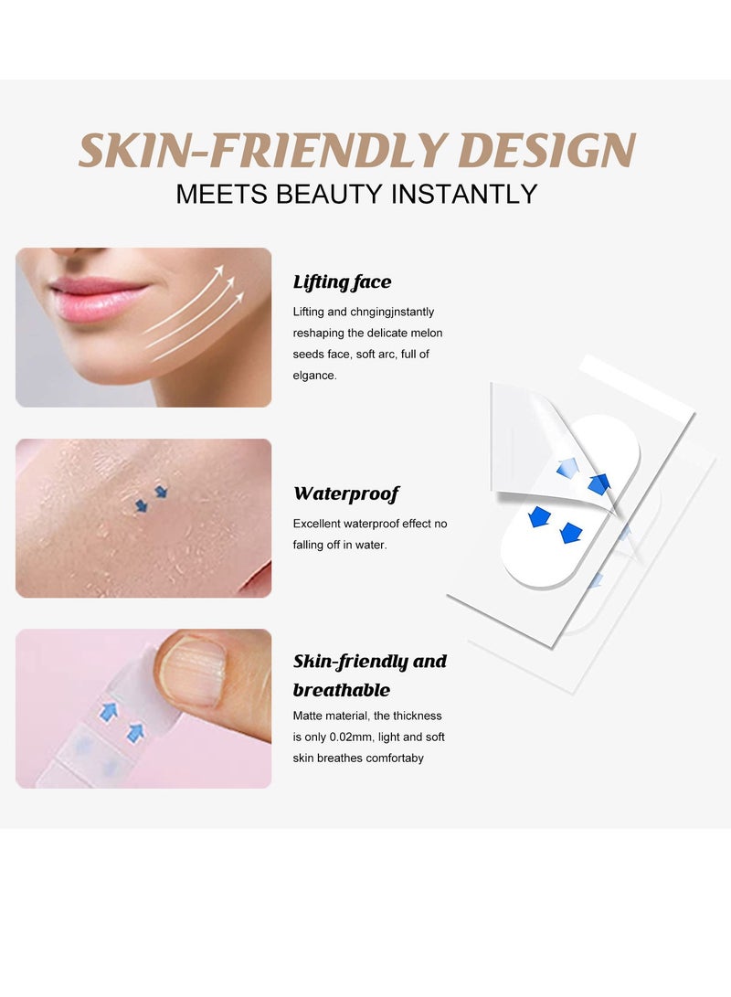 Jaysuing Invisible Face Lift Tape  Instant Face Lift Sticker Adhesive Face Lifting Patch Neck Eye Lift Tape Lift Sagging Skin  - Image 3