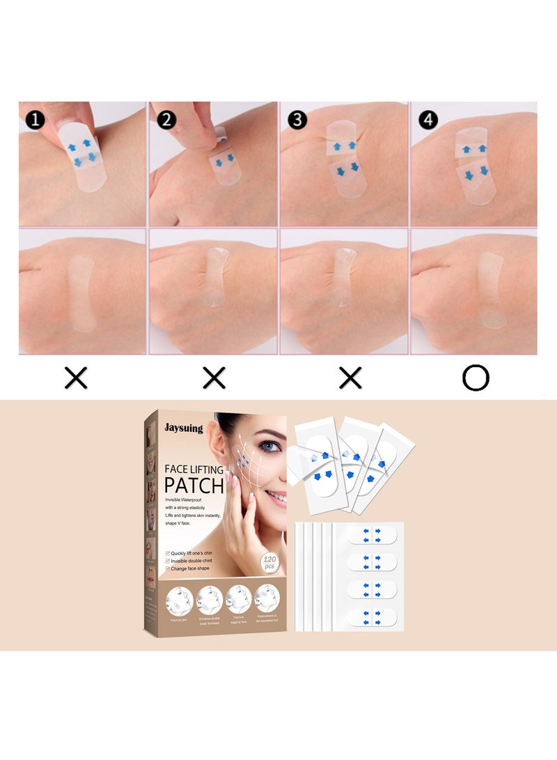 Jaysuing Invisible Face Lift Tape  Instant Face Lift Sticker Adhesive Face Lifting Patch Neck Eye Lift Tape Lift Sagging Skin  - Image 5