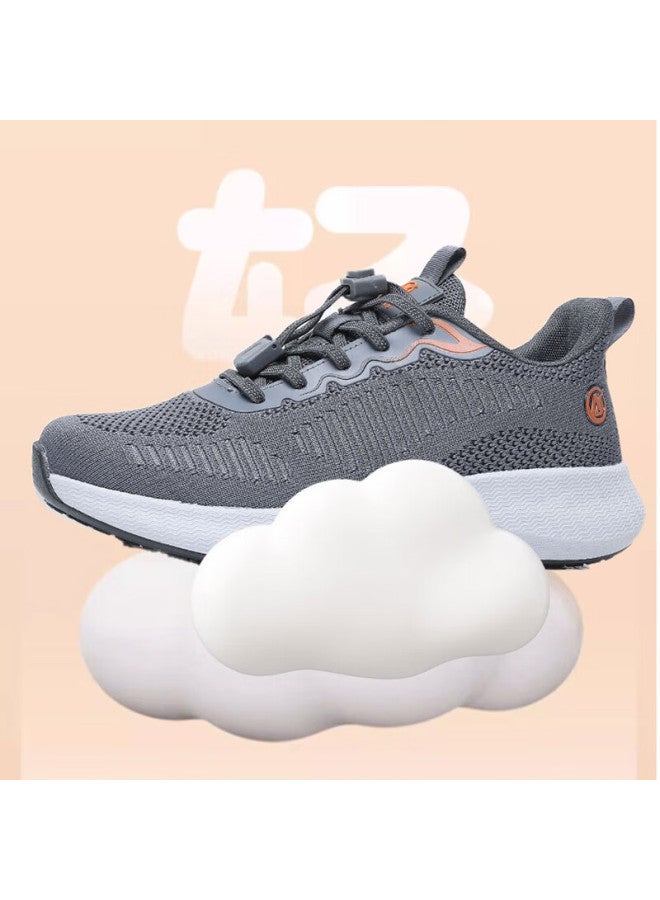 Anglerfish Ankang Old Beijing Cloth Shoes For Middle-aged And Elderly Men, Non-slip Breathable Walking Shoes A5037 Gray 42 - Image 1