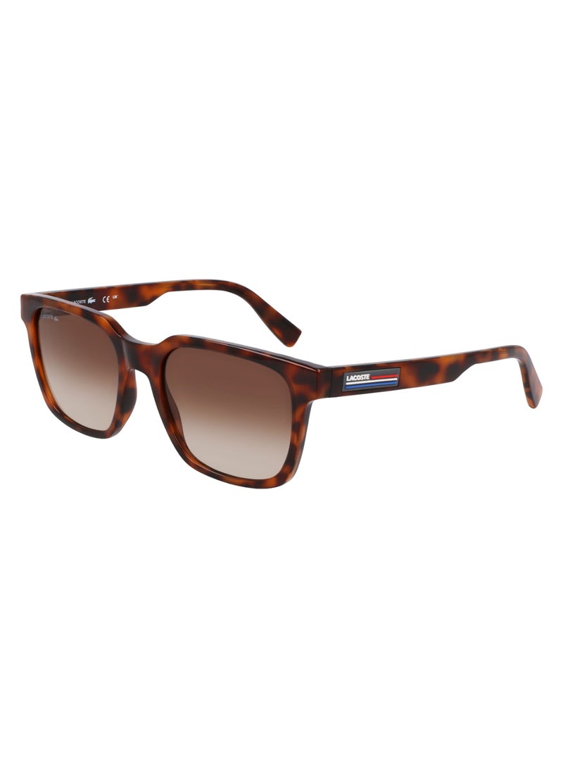 LACOSTE FULL RIM BIO INJ-G820 MODIFIED RECTANGLE LACOSTE SUNS L6028S  5419 (214) HAVANA - Image 2