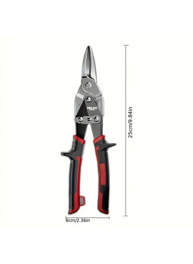 Straight Cut Metal Snips Industrial Grade Multi Directional Tin Scissors Hand Tool - Image 4