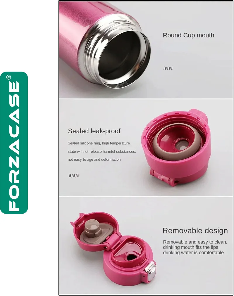 فورزاكاس Stainless Steel 500 ml Hot and Cold Tea Coffee Water Thermos Flask - FC432