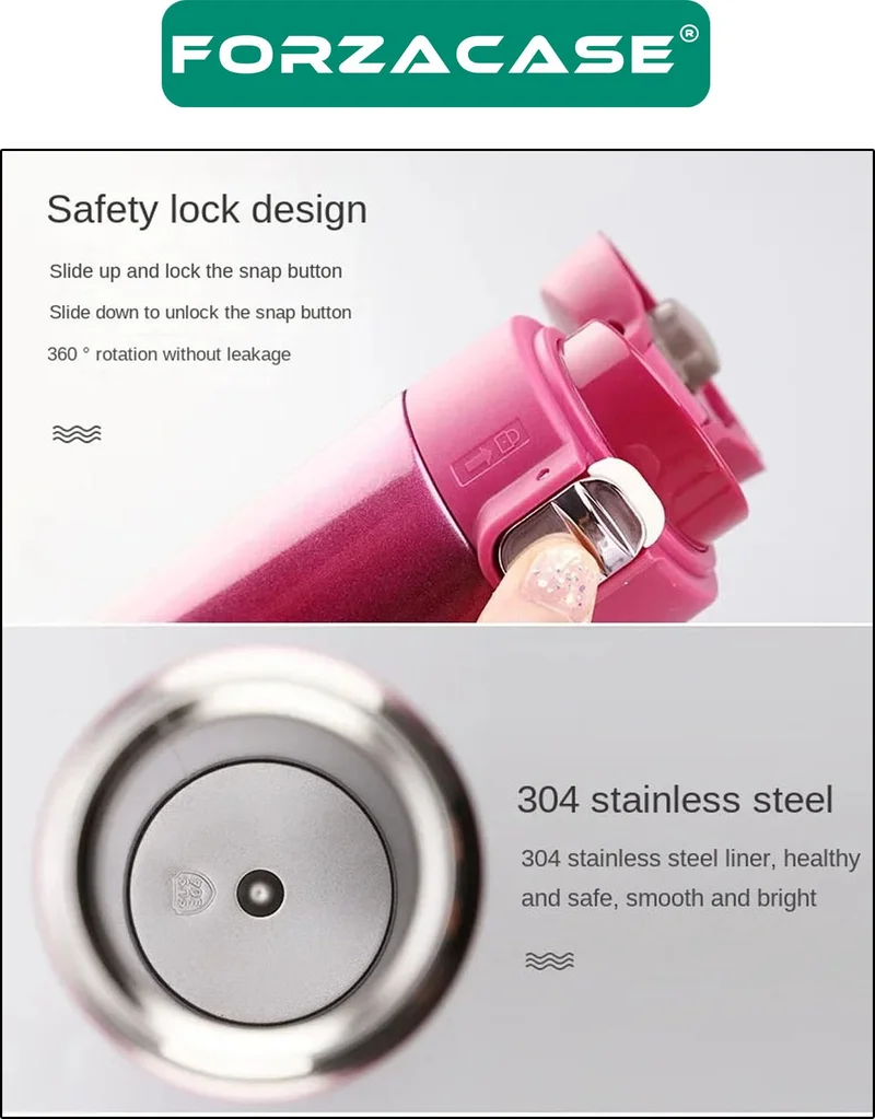 فورزاكاس Stainless Steel 500 ml Hot and Cold Tea Coffee Water Thermos Flask - FC432