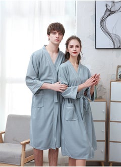 Waffle Knit Lightweight Bathrobe, Couple Bathrobe Set, Absorbent Bathrobe, Bathrobe Set, Spa Bathrobe For, Hotel, Spa, Home - Quick Drying - Soft, Size: Xl - pzsku/Z22504962E75E6E620E7BZ/45/_/1721288581/6cb0126c-9fb9-437a-b595-27177c287a64