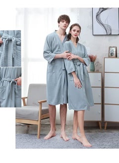 Waffle Knit Lightweight Bathrobe, Couple Bathrobe Set, Absorbent Bathrobe, Bathrobe Set, Spa Bathrobe For, Hotel, Spa, Home - Quick Drying - Soft, Size: Xl - pzsku/Z22504962E75E6E620E7BZ/45/_/1740990173/b3ac87a6-850b-4a38-a813-5d25a4688962