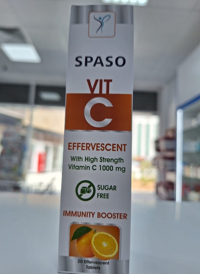 SPASO VITC 20efferescent tab sugar free