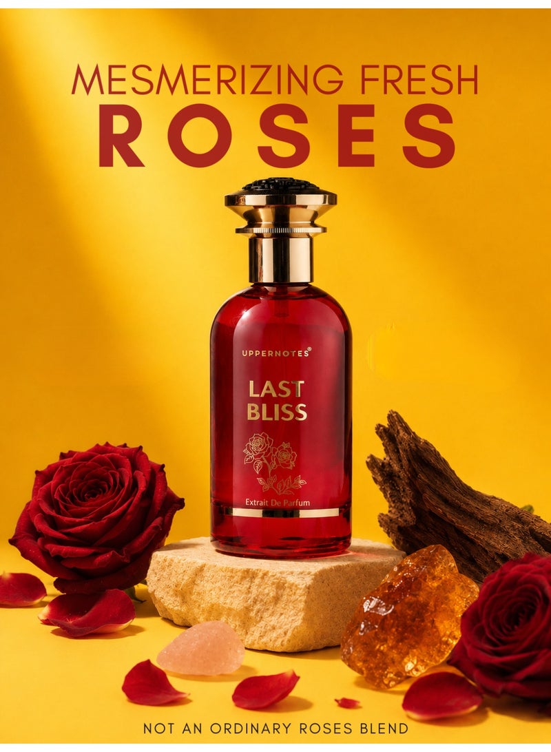 UpperNotes Last Bliss EDP Unisex Perfume 100ml | Rose Frankincense Agarwood Musk | Floral Woody Long Lasting Luxury Fragrance UAE - Image 1