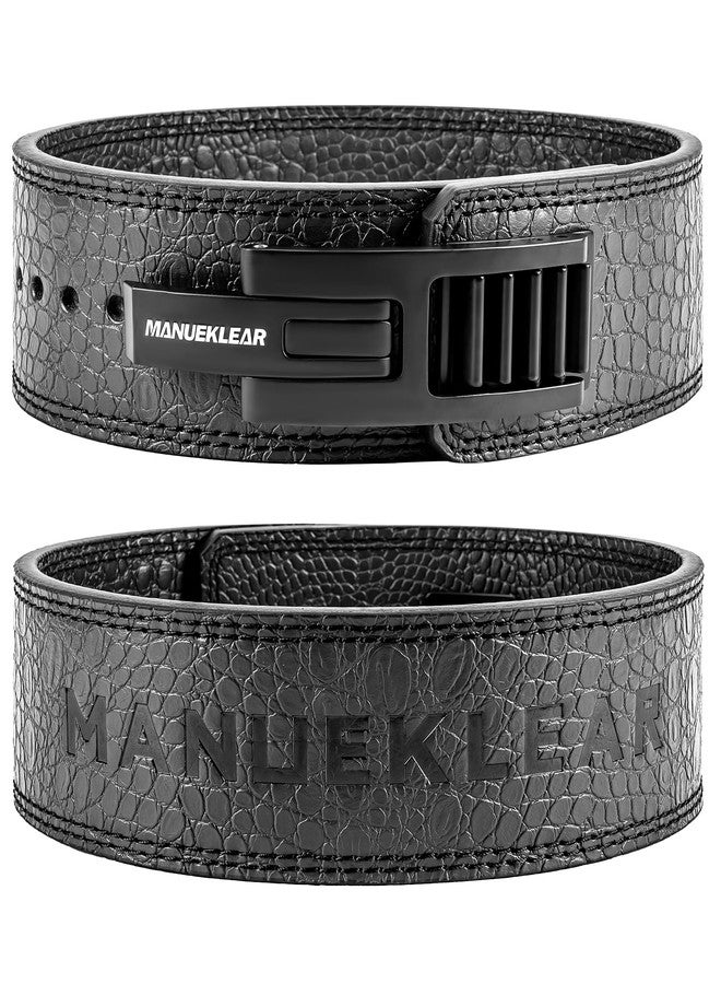 M MANUEKLEAR Lifting Belt Lever for Men Women, 10mm Quick Locking Lever Belt Weightlifting with Adjustable Buckle, Lever Weight Lifting Belt for Powerlifting & Deadlifts - Image 1