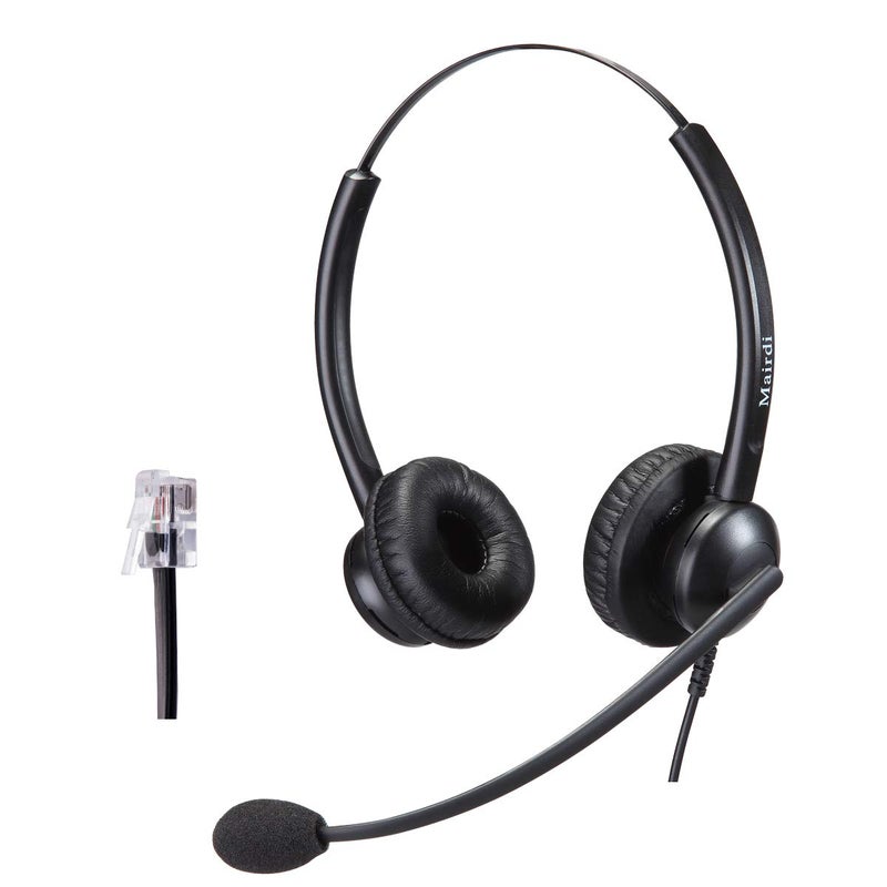 MAIRDI سماعة هاتف MAIRDI مع ميكروفون لإلغاء الضوضاء وكابل HIS لهواتف Avaya IP 1608 1616 9601 9608 9611 9611G 9620 9621 9630 9631 9640 9641 9650 9670 J139 - Image 1