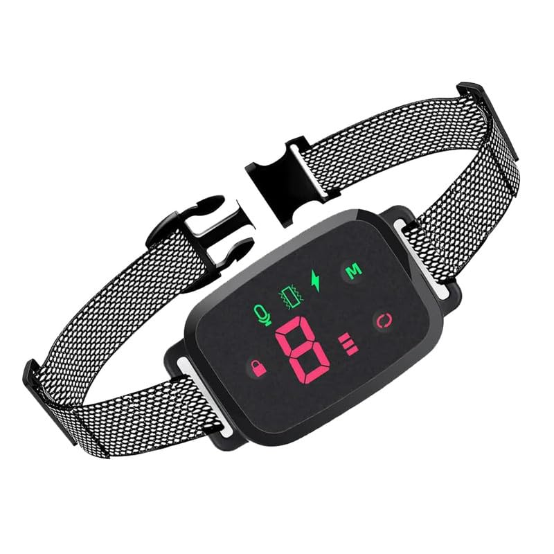 amiciCare Automatic Anti-Barking Dog Collar, Rechargeable Dog Training Collar with 3 Modes and 8 Sensitivity Level - Image 1