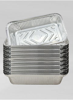 Tru Aluminum Food Containers 8389 890cc 100pcs with Lids  - Image 3