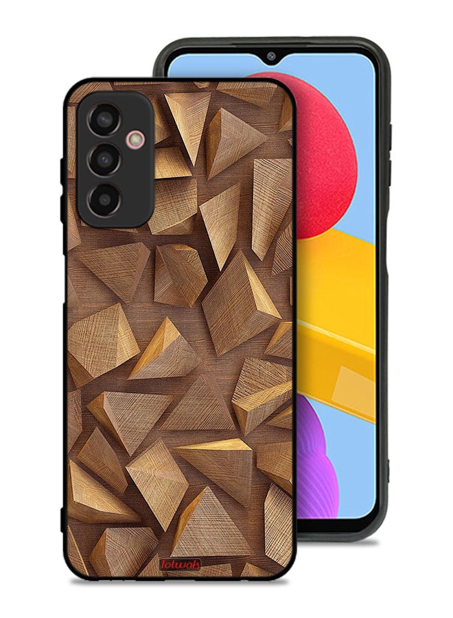 Tolwak Samsung Galaxy F13 Protective Case Cover Wood Pieces Art - Image 1