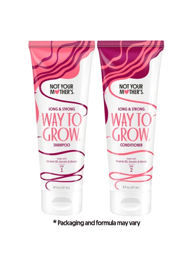 Not Your Mother's Way to Grow Shampoo and Conditioner (2-Pack) - 8 fl oz - Ideal for All Hair Types - Helps Cleanse, Moisturize, and Hydrate Dry and Damaged Hair - Image 2