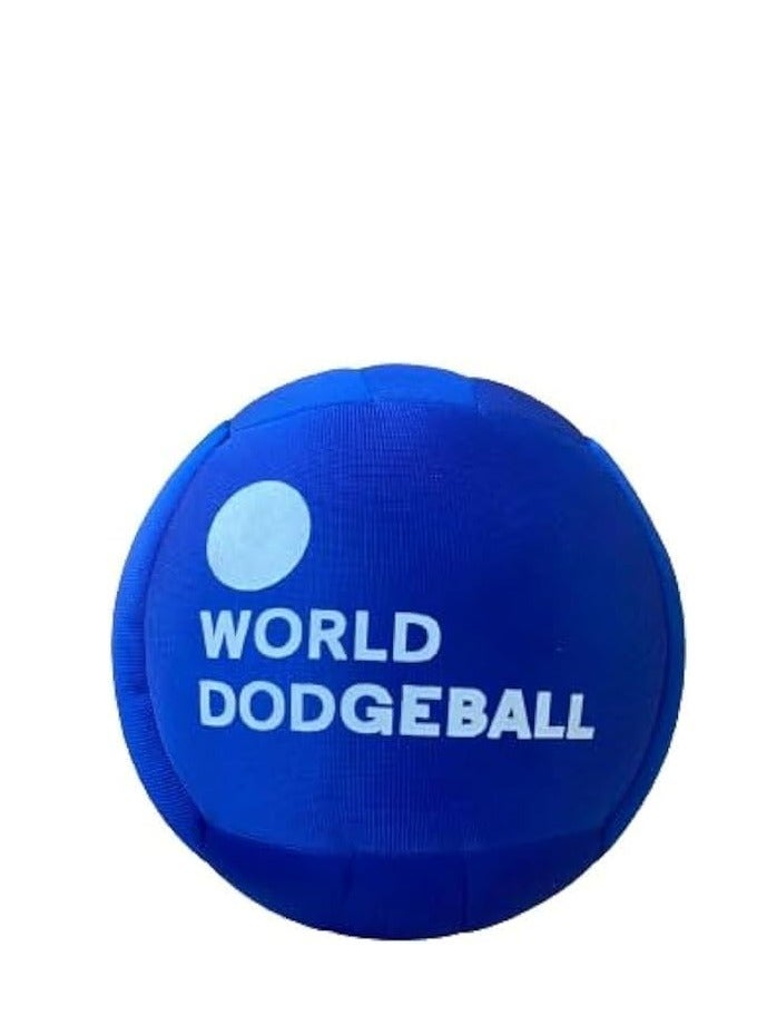 ماركة غير محددة كرة مراوغة مزينة بشعار (Worldo Dodgeball) - لون أزرق 