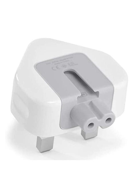 Ntech Uk 3 Pin Plug with Fuse for All Mac Books USB C Power Adapters (White)