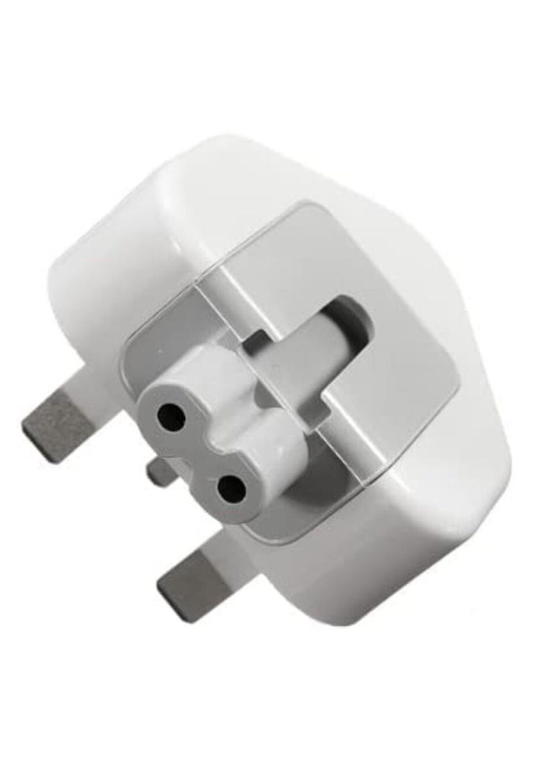 Ntech Uk 3 Pin Plug with Fuse for All Mac Books USB C Power Adapters (White)