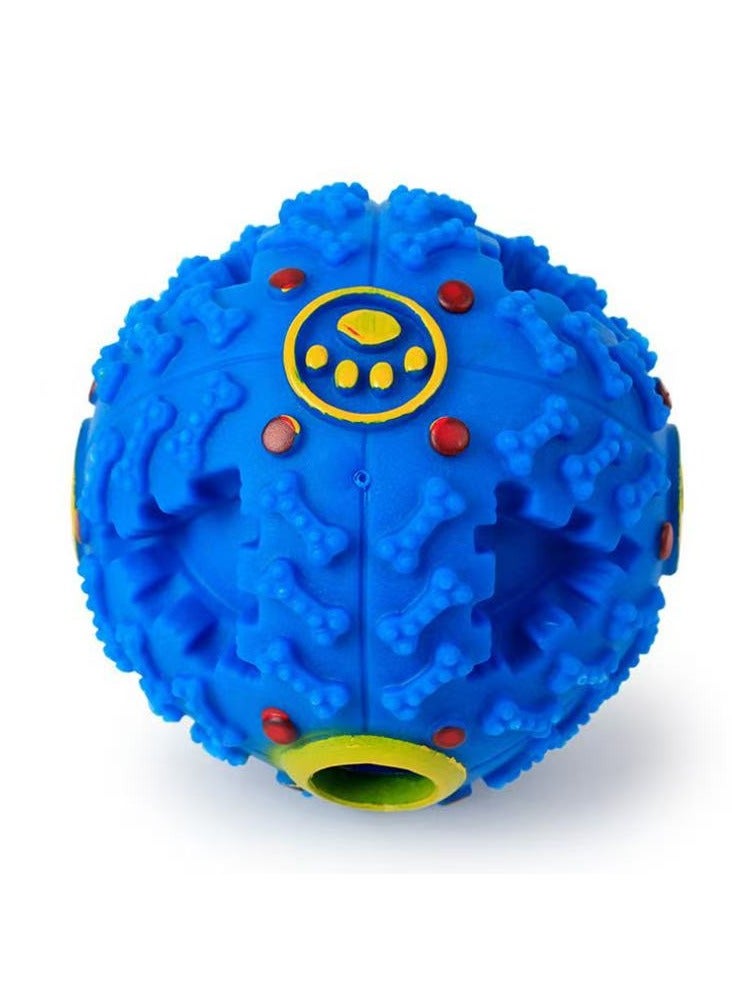 Goolsky 1pc Durable Interactive Dog Toy Ball - Sound-Activated, Teeth Cleaning, Food Dispensing, Training Chew Toy for All Breed Sizes, No Batteries Required - Image 1
