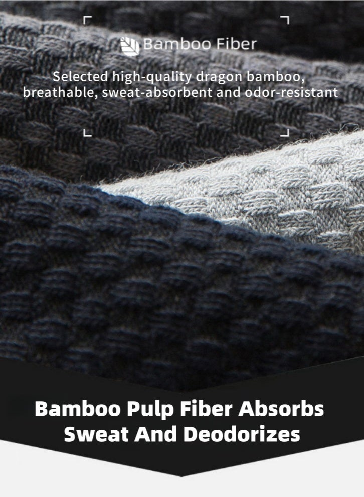 لولكس جوارب رجالية من الخيزران من Lullaxx، 5 أزواج، حتى منتصف الساق، جوارب رسمية، تمتص الرطوبة، مناسبة لجميع المواسم، بنمط مخطط في مجموعة متنوعة من الألوان لملابس العمل غير الرسمية - Image 4