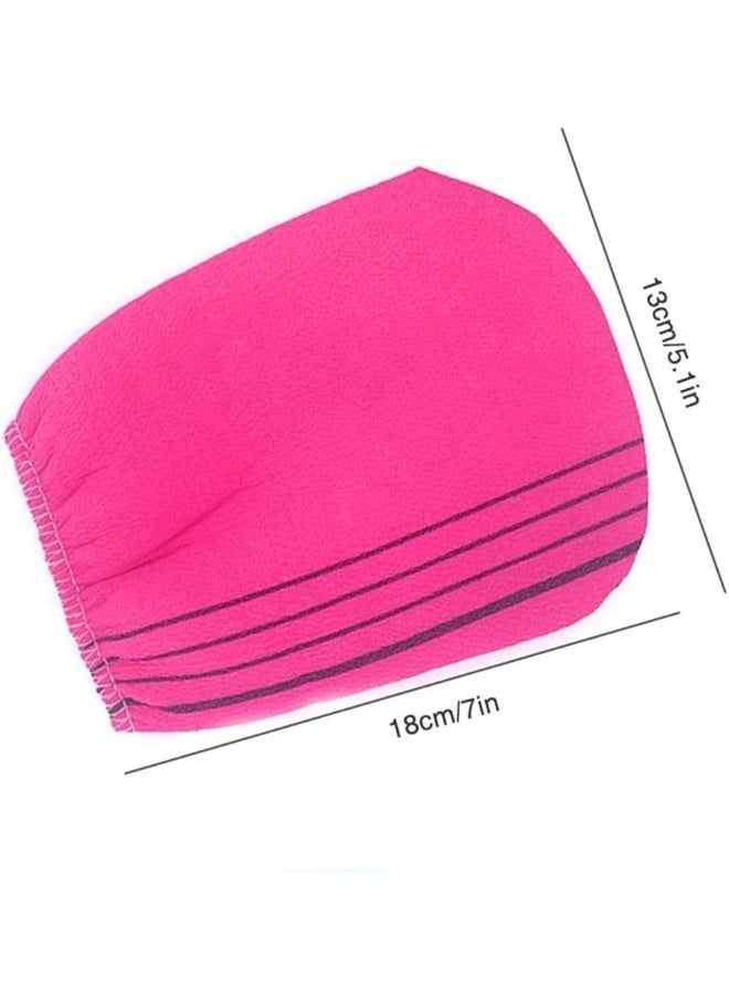 ECVV 3 Pcs Exfoliating Bath Washcloth. Genuine Korean Towel Cloth Used for Exfoliating. Exfoliator Scrub Mitten for Bath and Shower Use - 3 Pieces | Rendom Colour |  - Image 4
