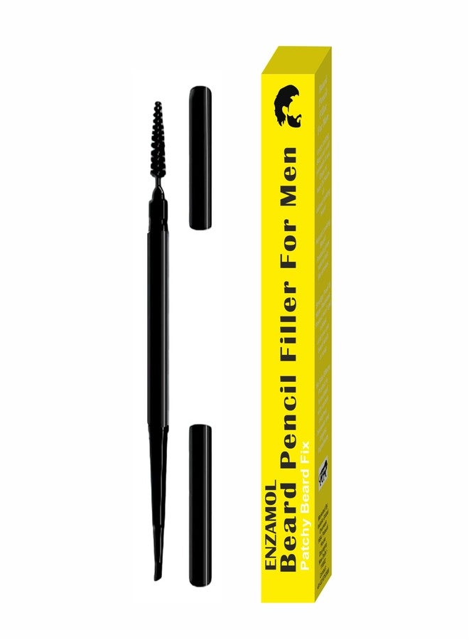 ENZAMOL Beard Pencil Filler for Men Beard Touch Up for Men Patchy Beard Fix Smudge & Water Proof Alternative to Hair Growth Oils and Serums No SideEffects - Image 1