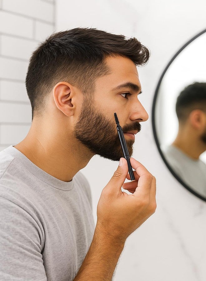 ENZAMOL Beard Pencil Filler for Men Beard Touch Up for Men Patchy Beard Fix Smudge & Water Proof Alternative to Hair Growth Oils and Serums No SideEffects - Image 3
