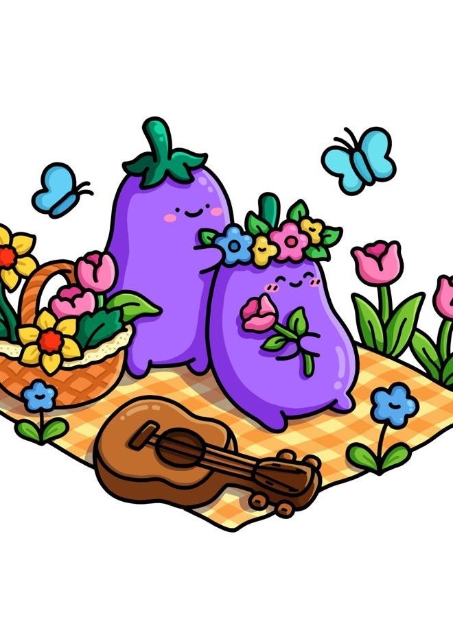 independently published Veggie Life: Fruits and Vegetables Coloring Book for Adults and Teens - Image 4