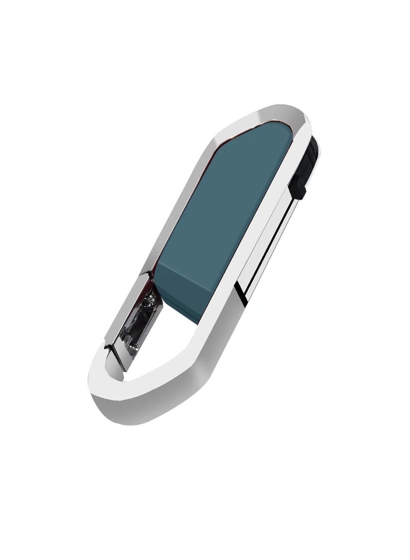 AROAQ USB Flash Drive, Portable Metal Thumb Drive with Keychain, USB 2.0 Flash Drive Memory Stick, Convenient and Fast Pen Thumb U Disk for External Data Storage, (1pc 8GB Grey) - Image 1