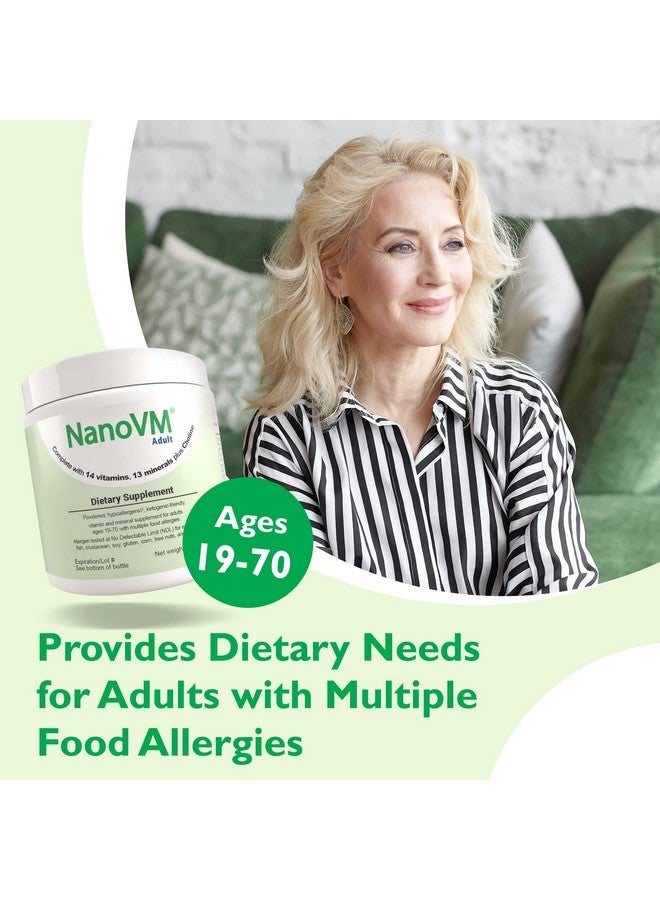 NanoVM Adult Allergen Free Vitamin Supplements Women And Mens Multivitamins With 13 Vitamins & 13 Minerals Unflavored Multivitamin Powder Low Carb Adult Multivitamins 275G Solace Nutrition - Image 5