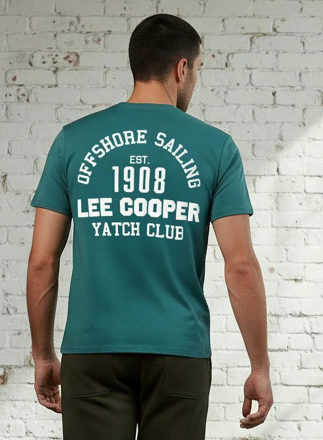 Lee Cooper  Lee Cooper Men Regular Fit Crew Neck Short Sleeves Graphic Print T-shirt for Men | Best Price UAE