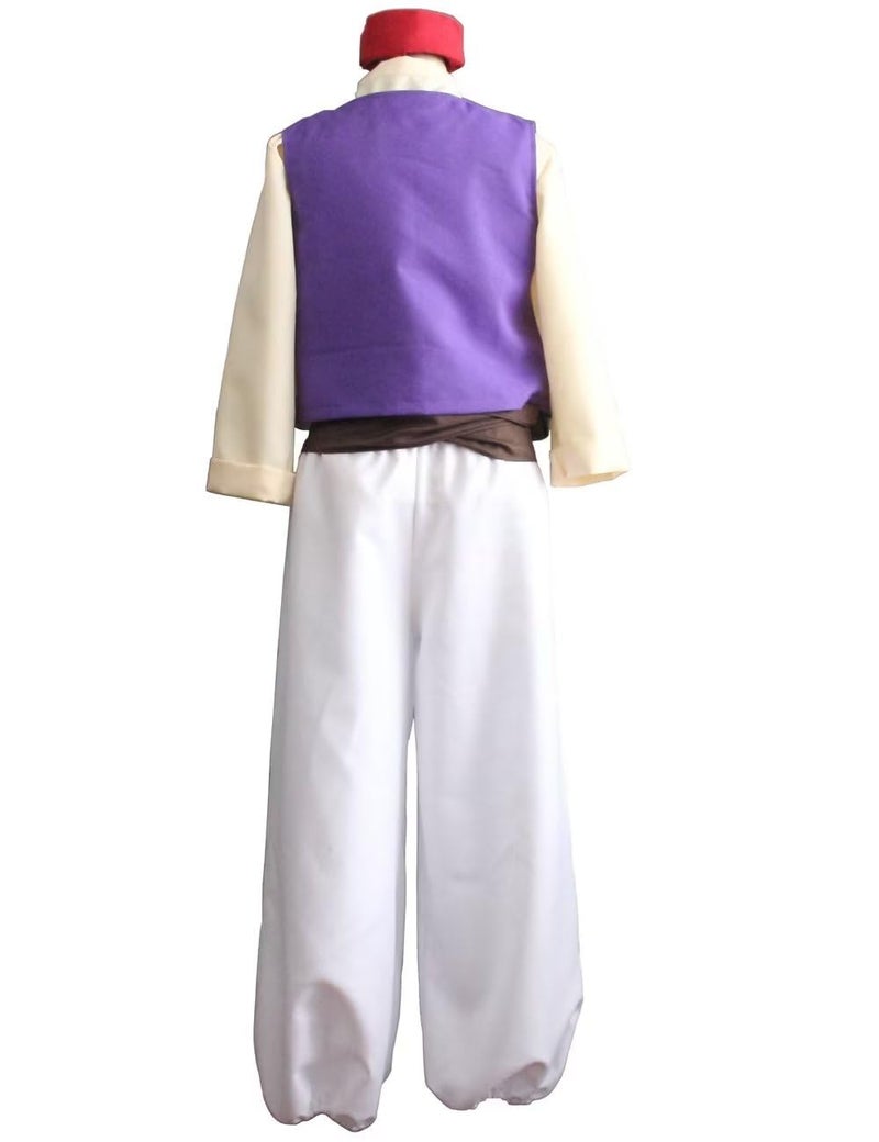 Ainiel Men’s Arab Prince Costume Suits Party (S) White - Image 3
