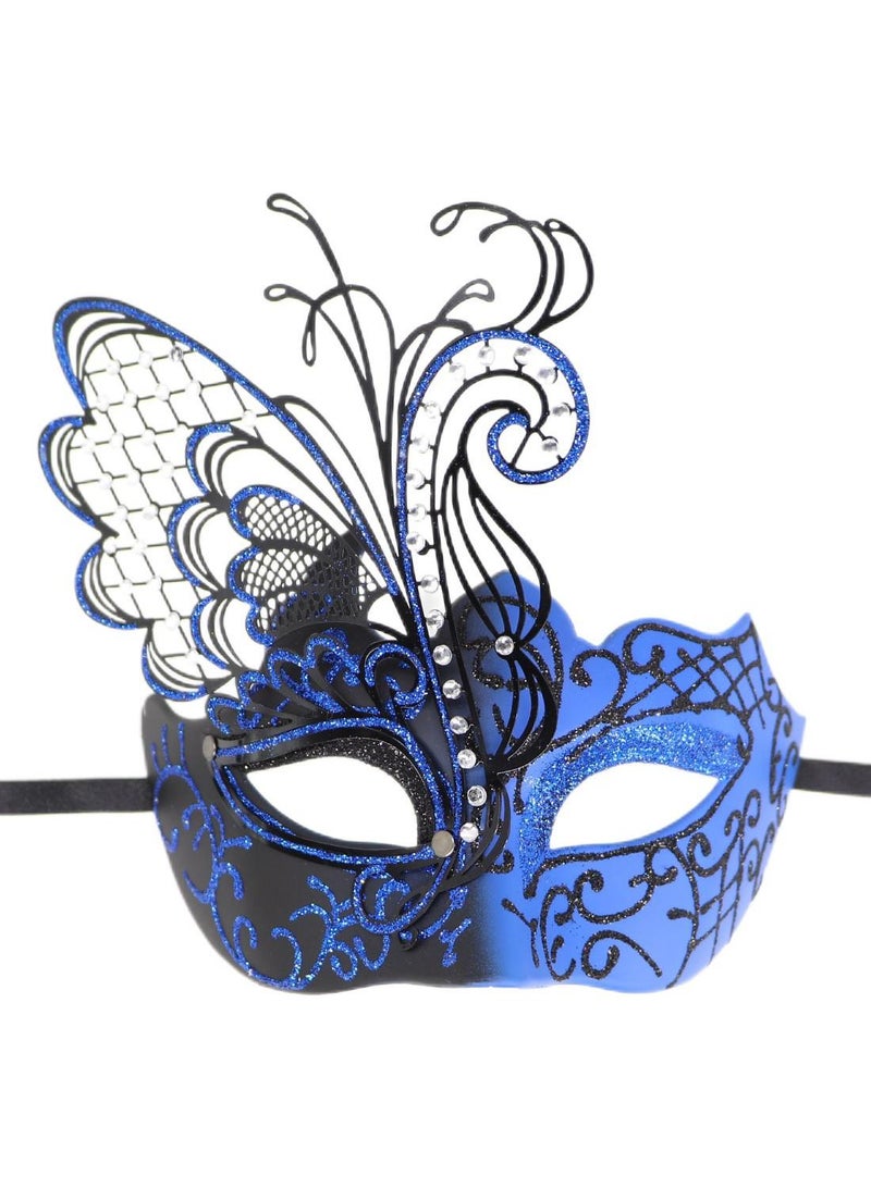 general Mysterious Venetian Couple Mask Butterfly Lady Masquerade Party Mask Evening Prom Ball Mask Bar Costumes Accessory - Image 2
