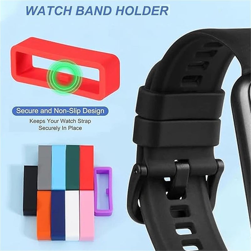 Blue 24mm Universal Watch Band Holder Loop Replacement 100pcs - Image 4