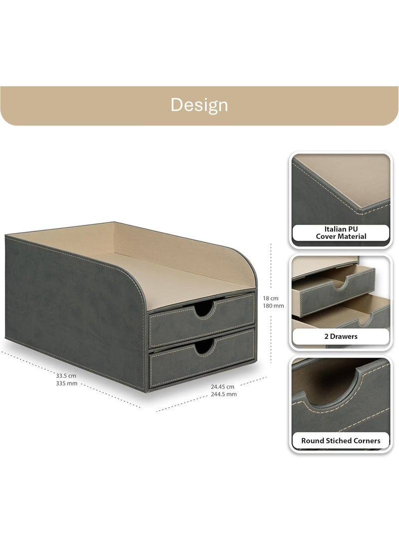 FIS OFFICE TRAY 2 DRAWER - FSDSPUOTGY - Image 4