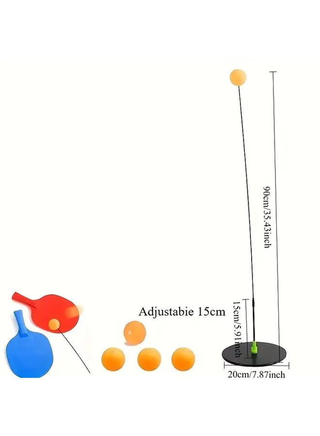 8 Pcs Hand Eye Coordination Training Set With Ping Pong Paddles And Elastic Balls - Image 5