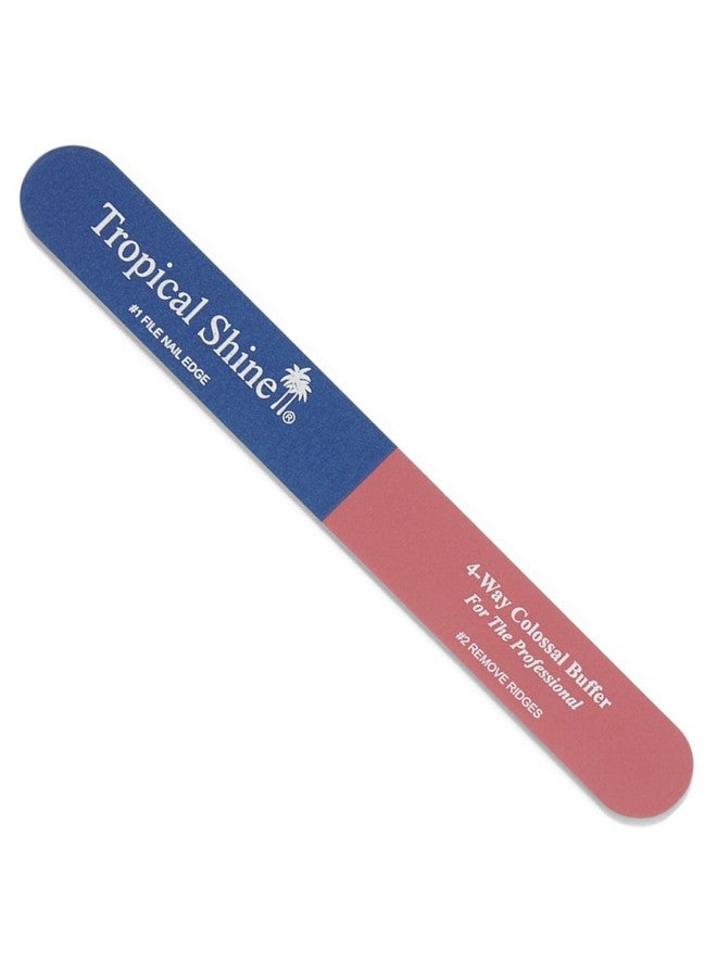 مبرد أظافر احترافي ومبرد أظافر Colossal 4Way Bluepink Buffer من أجل تشكيل وتنعيم وتلميع الأظافر، ملحق صغير الحجم ومحمول للعناية بالأظافر (707330) - Image 1