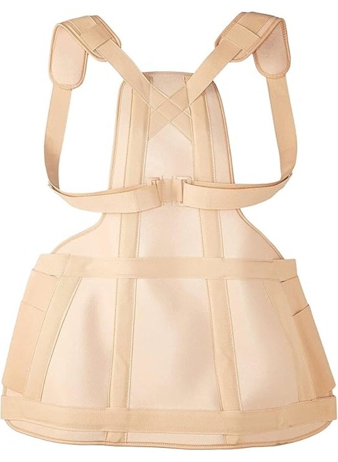 دعامة ودعامة الظهر القطنية الطبية - قوية ومريحة - لتخفيف آلام العمود الفقري وتقويم الجلسة - للاستخدام اليومي