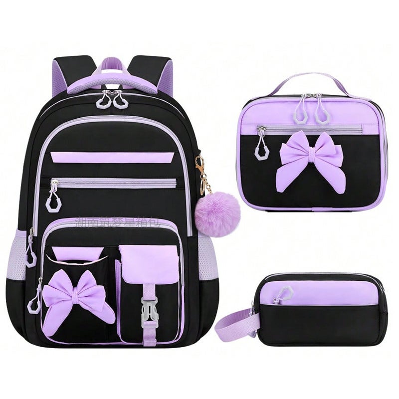Kids School Backpack Large Capacity Spine Protection 3-Piece Set - Image 5