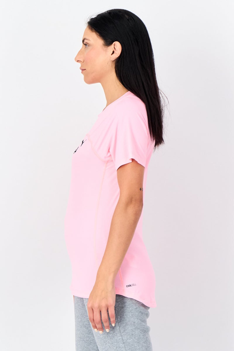 PUMA Women Sportswear Fit Short Sleeve Training T Shirt, Pink - Image 4