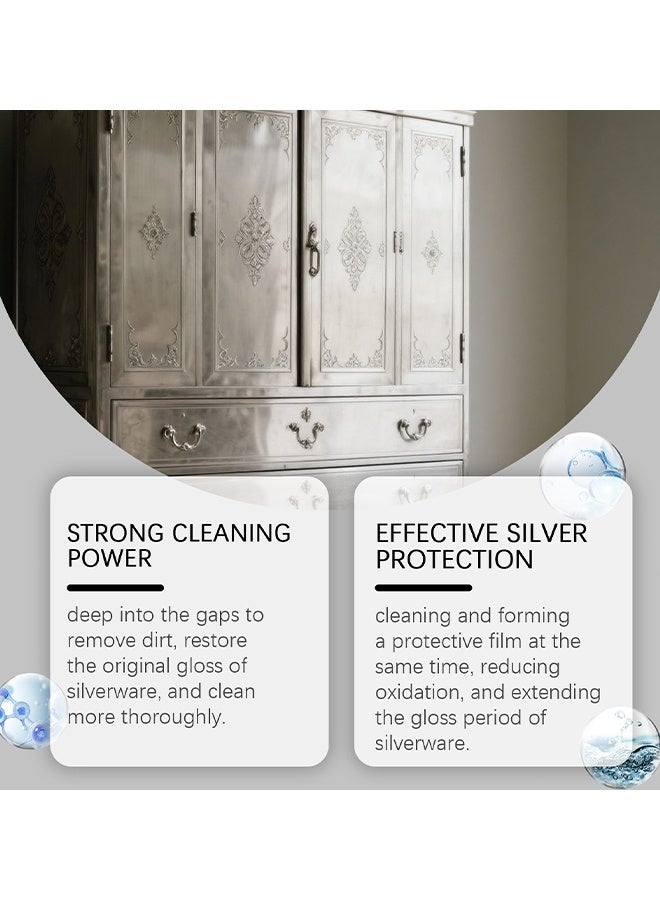 Jakehoe Instant Silver Cleaner, Instant Silver Cleaner For Home & Kitchen Use, Instant Silver Cleaner Without Silver Loss (Silver Polish) 30ML - Image 4