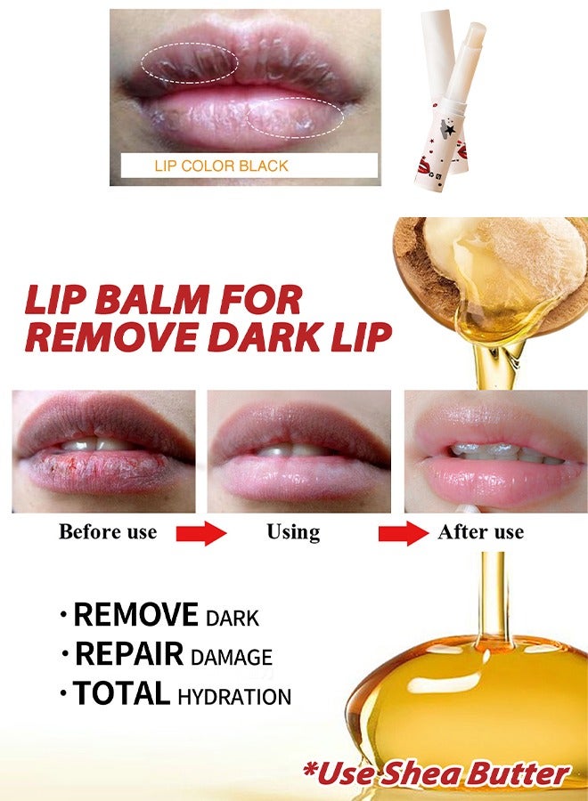 SAUVASINE Lip Balm For Dark Lip - Dark Black Lip Removal Exfoliation Pigmentation, Fade Dull Pink Lip Balm Brighten, Anti Moisturizing, Smooth Lips, Gentle Exfoliator For Chapped And Dry Lips - Image 2