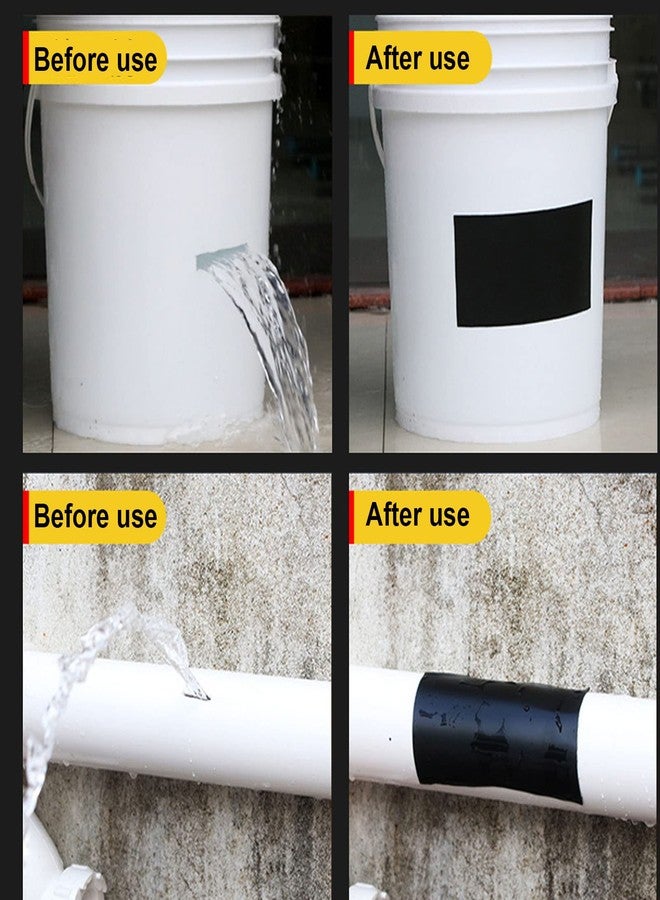 WELSTIK Waterproof Tape Patch & Seal Tape Leak Repair Tape Duct Tape, Black, 4''x 60" - Image 5