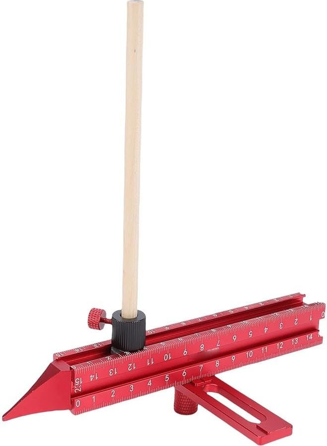 مسطرة توجيهية رباعية الجوانب من سبائك الألومنيوم مع تثبيت قابل للتعديل بالامتصاص المغناطيسي أداة تحديد النجار - Image 2