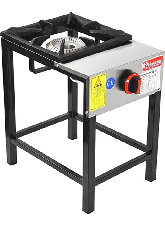 Himaksan Industrial Type LPG Cylinder 1-Burner High-Legged Restaurant Stove 