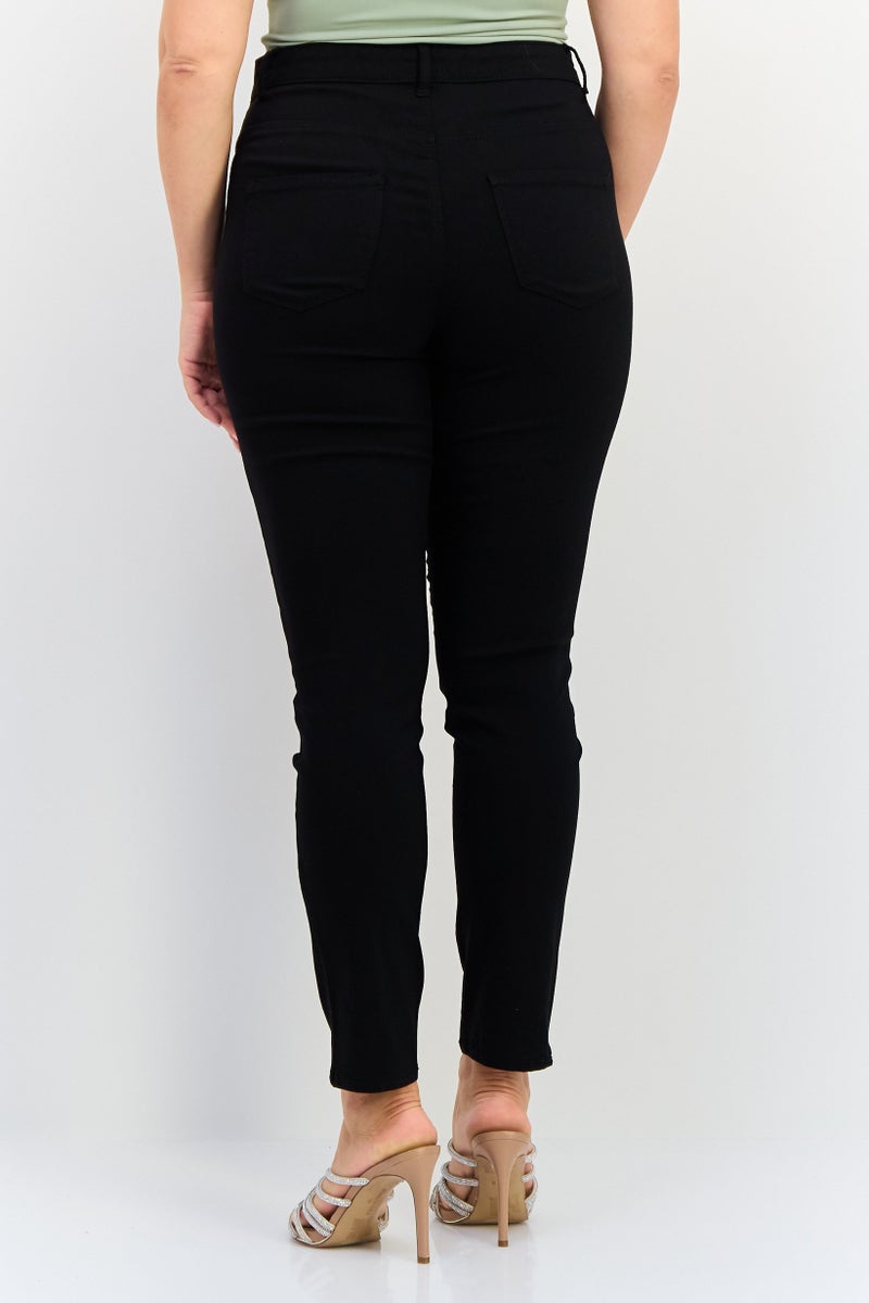 VERO MODA I Scenery by Vero Moda Women Skinny Fit Solid Stretchable Jeans, Black - Image 2