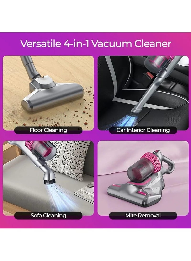 Generic 4-in-1 Cordless Vacuum Cleaner – Ultra Quiet, Lightweight with 10,000Pa Strong Suction Power, UV Mite Removal, HEPA Filter for Home, Car, Pet, and Carpet Cleaning  - Image 4